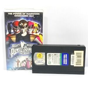 VTG Mighty Morphin Power Rangers The Movie VHS 1995 Fox Video Clamshell 90s Film